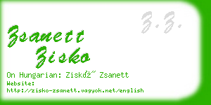 zsanett zisko business card